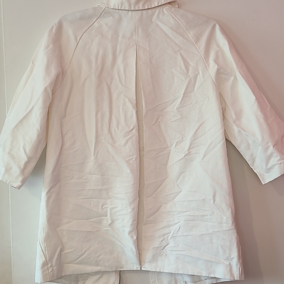 Rafaella White Trench Coat Lightweight Elegance - Picture 3 of 4